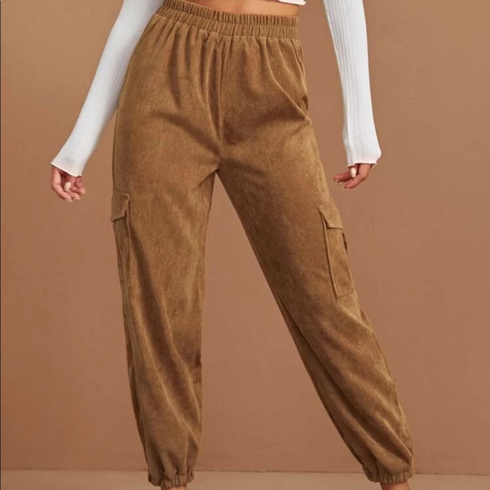brown corduroy pants